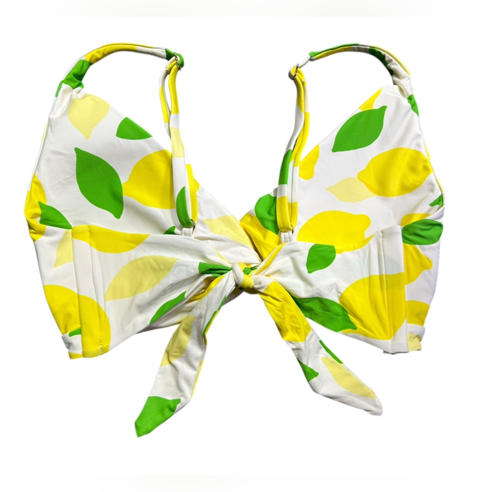KATE SPADE women’s rowdy front lemons bikini swim top size XL - Picture 4 of 4